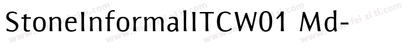 StoneInformalITCW01 Md字体转换